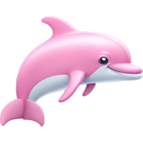 pink dolphin pink clouds emoji