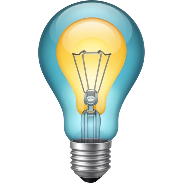 white light bulb emoji