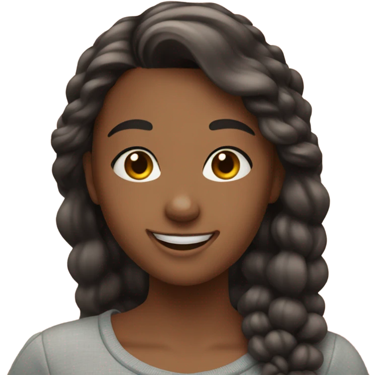 Girl taking a selfie emoji