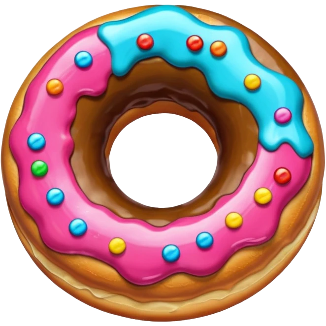 Donut stained glass emoji