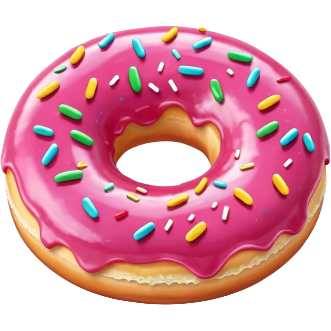 Pink Glazed Donut emoji