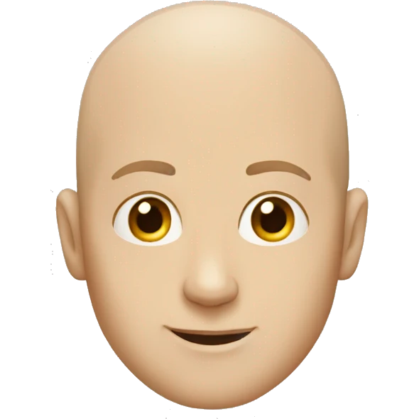 Bald white guy emoji