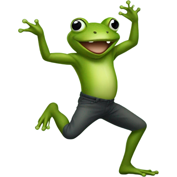 Frog dancing emoji