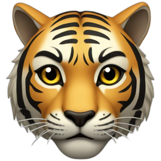 Samurai tiger emoji