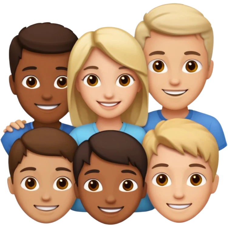 a bunch of friends emoji emoji