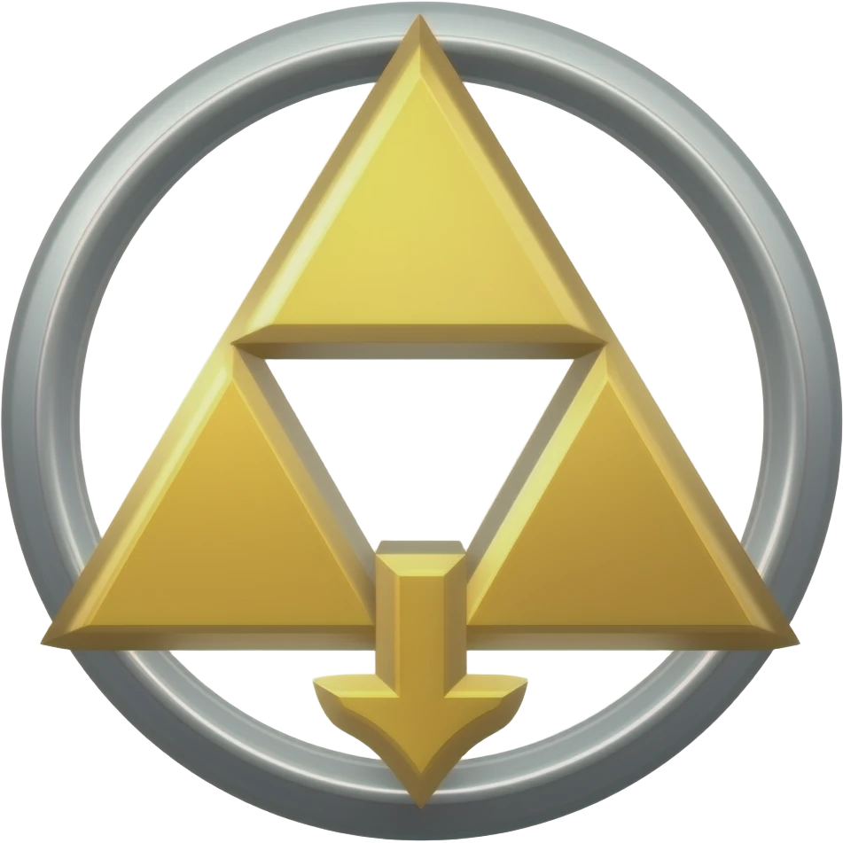 Triforce from legend of zelda emoji