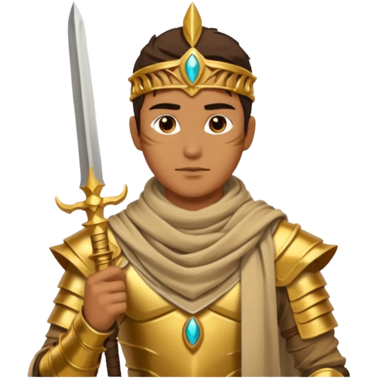 Desert Prince – sand scarf , gold dagger, Golden Princes. emoji