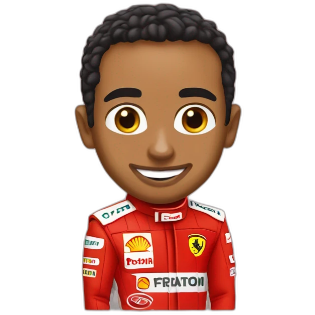 Lewis Hamilton in Ferrari emoji