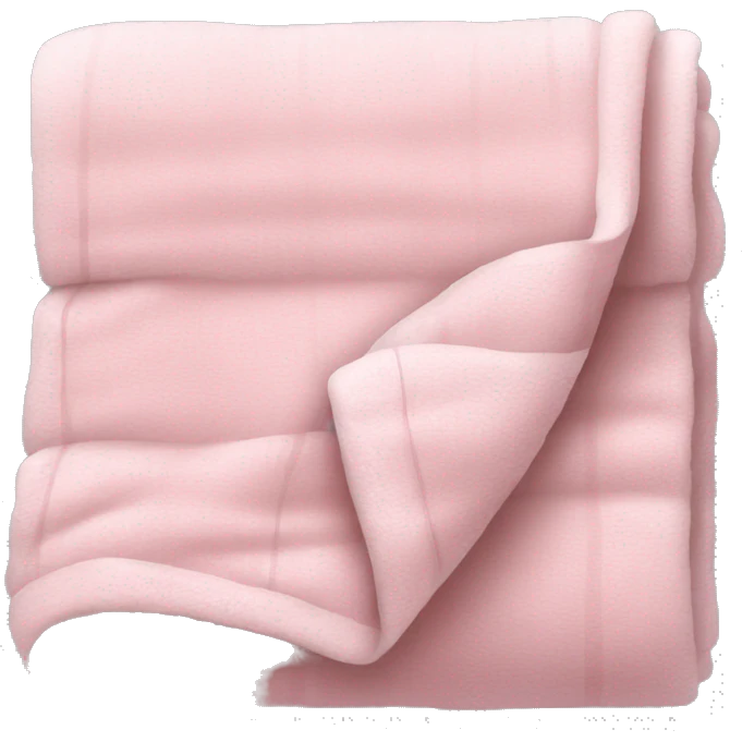 Soft pink blanket emoji
