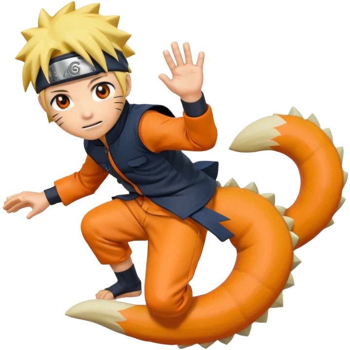 Naruto on tail emoji