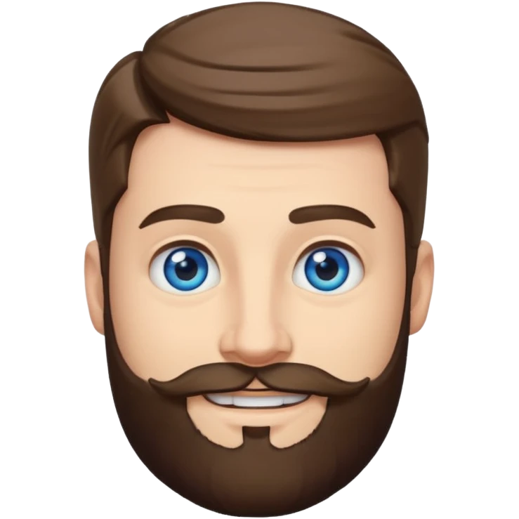 Mr Beast from YouTube with blue eyes and a beard emoji