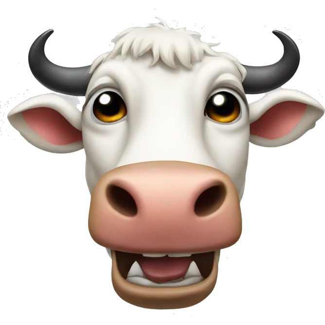 Evil cow emoji