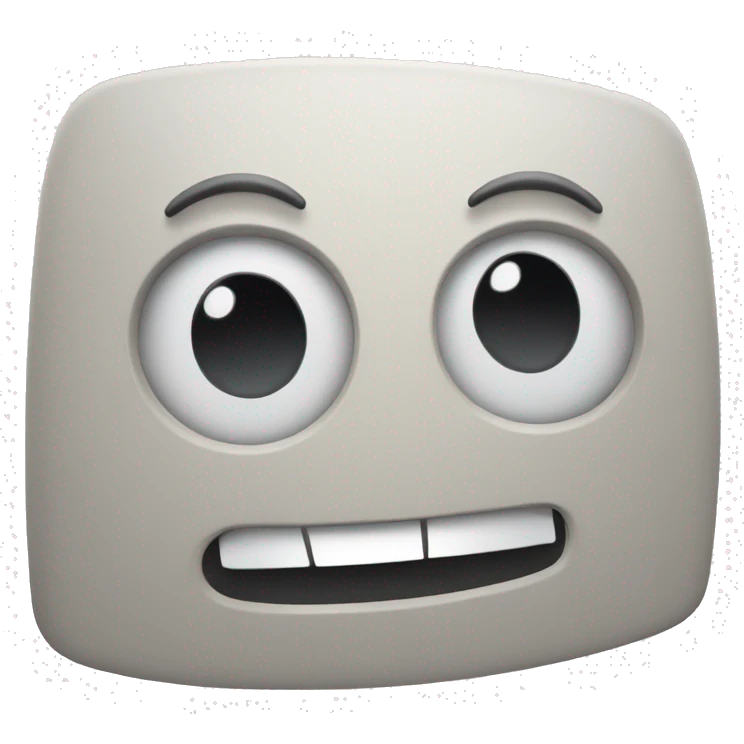 A happy computer emoji