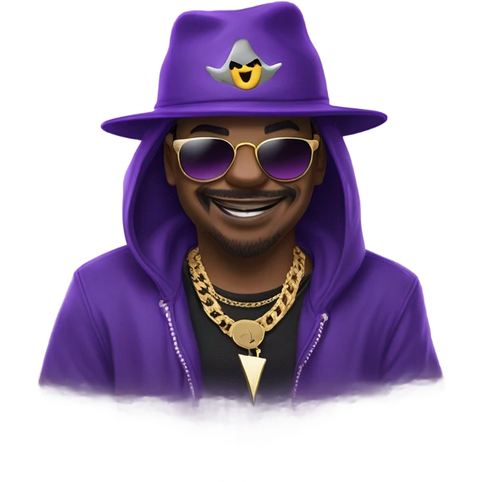 Gengar fused with snoop dog emoji