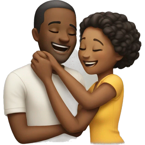 couple sharing a joyful moment emoji