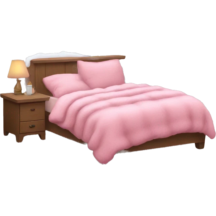 Cozy pink winter emoji