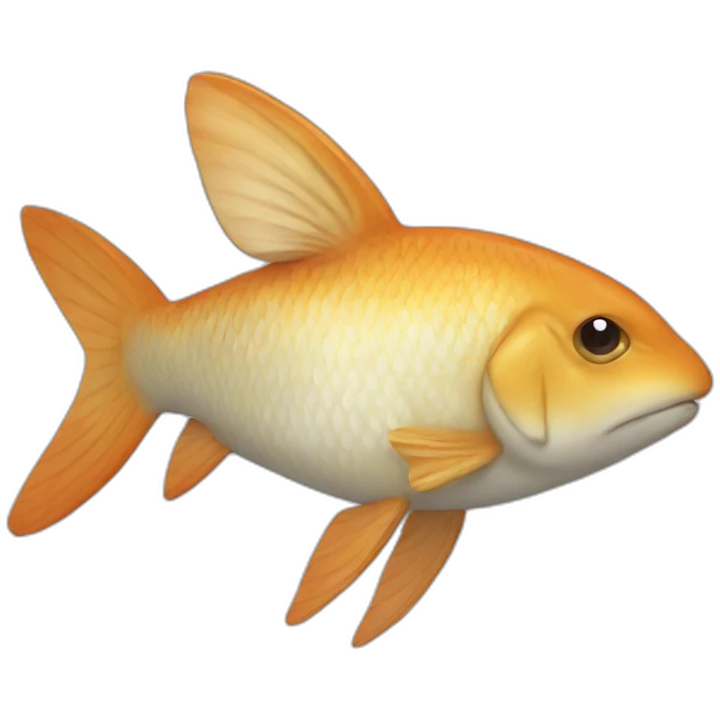 Lapin sur un poisson emoji