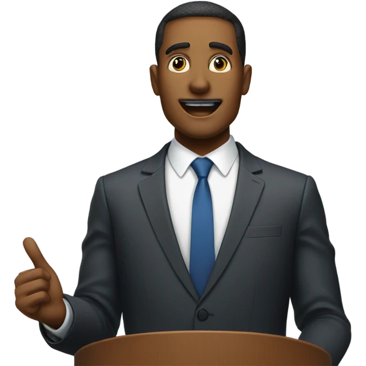 Preaching guy emoji