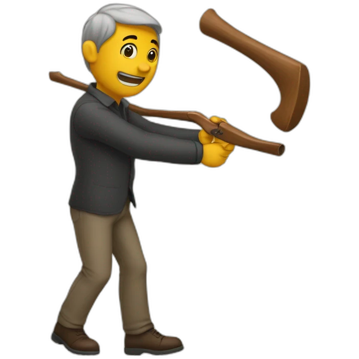 man shoowing away emoji