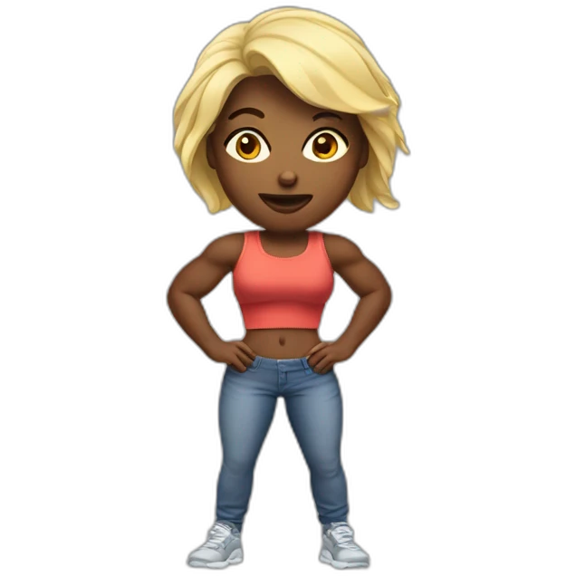 jacked woman emoji