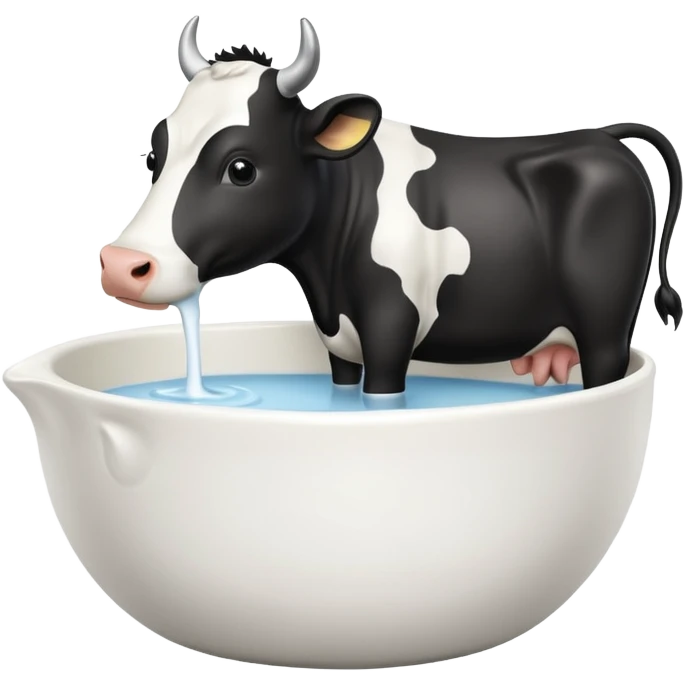 milk bow with a cow on it emoji