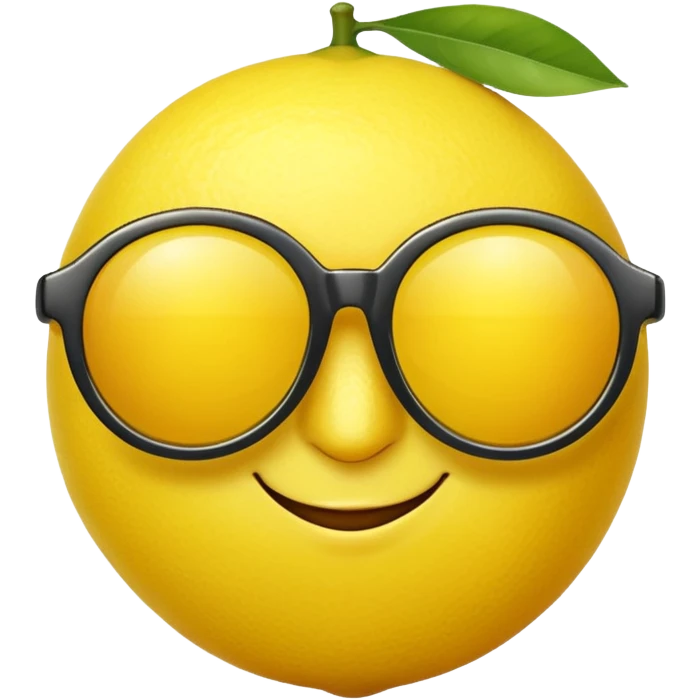 Sunglasses lemon  emoji