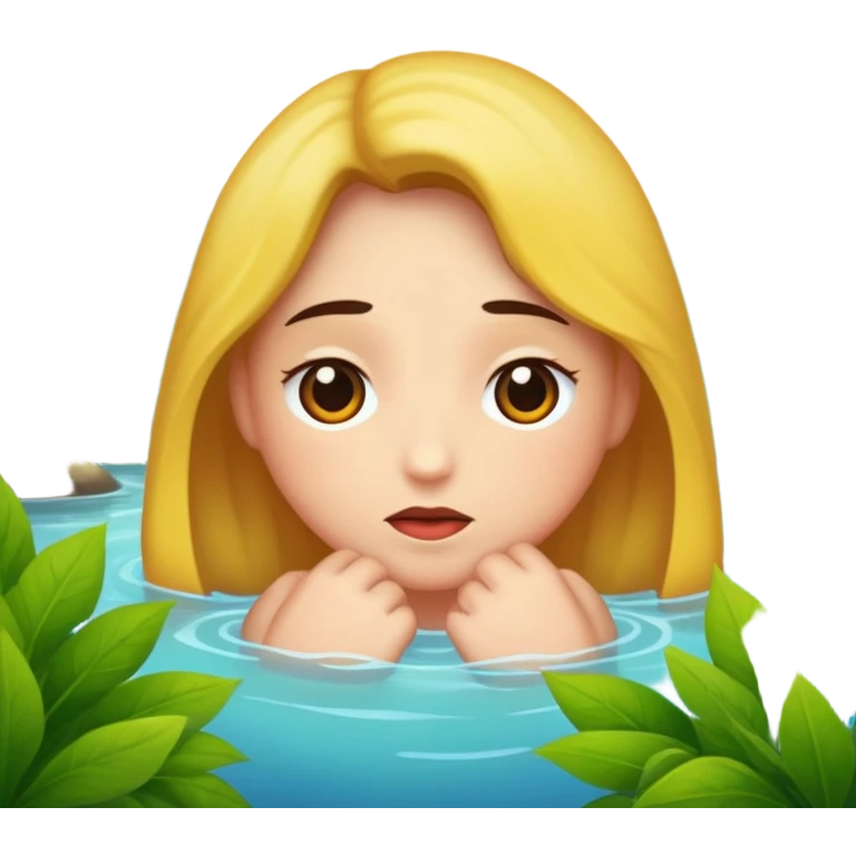 Naked woman shows her pussy emoji