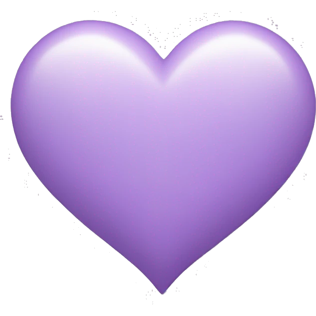 light purple heart  emoji