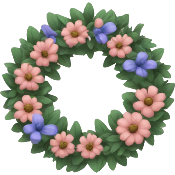 Aesthetic wreath emoji