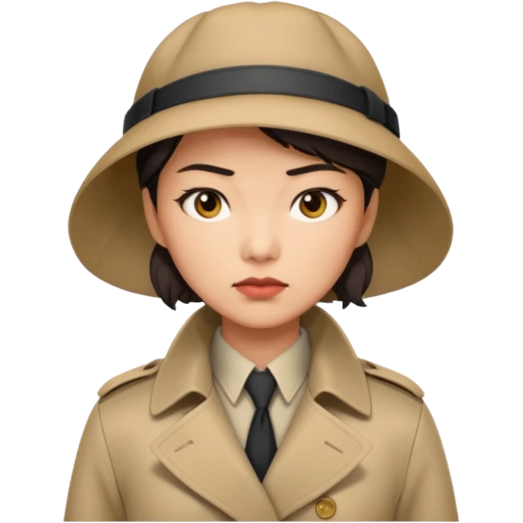 female detective, asian emoji