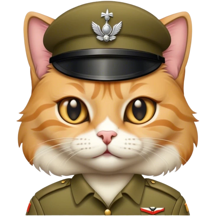 Soldier cat emoji