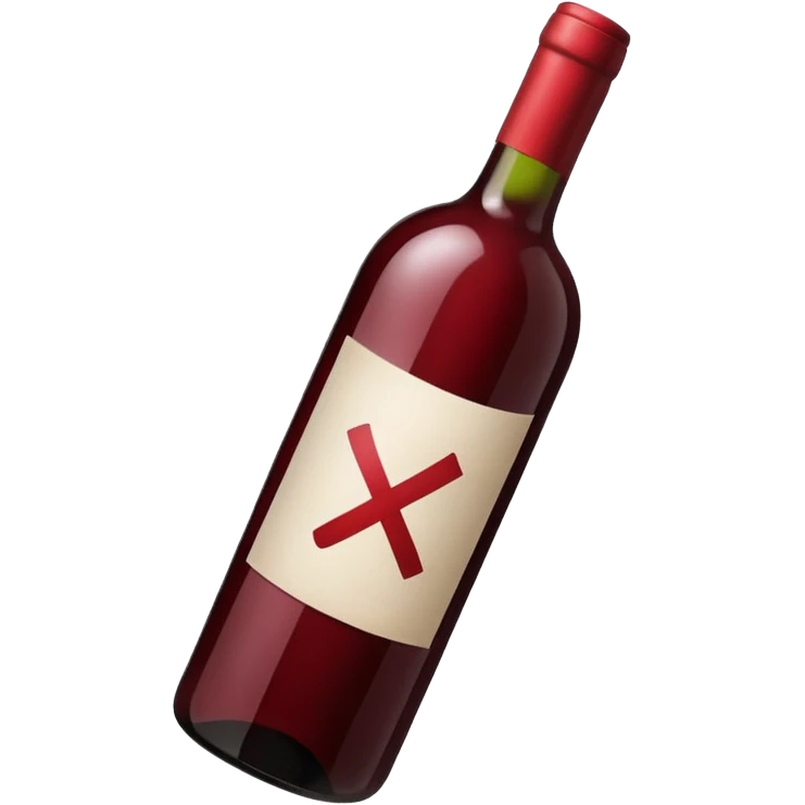An emoji that shows no wine drinkimg allowed emoji