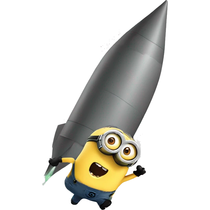 minion launching a scud missile emoji