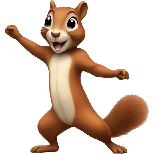 Squirrel dancing emoji