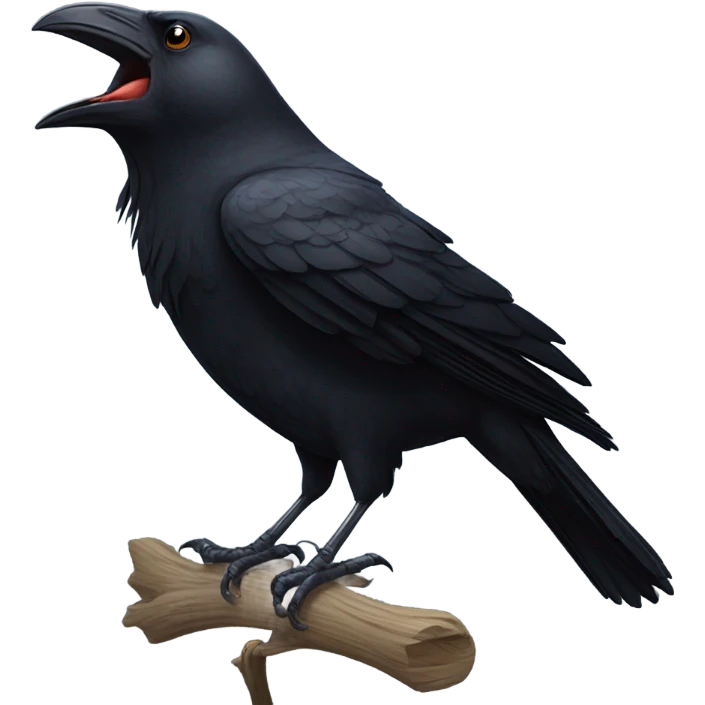 crow mewwing emoji