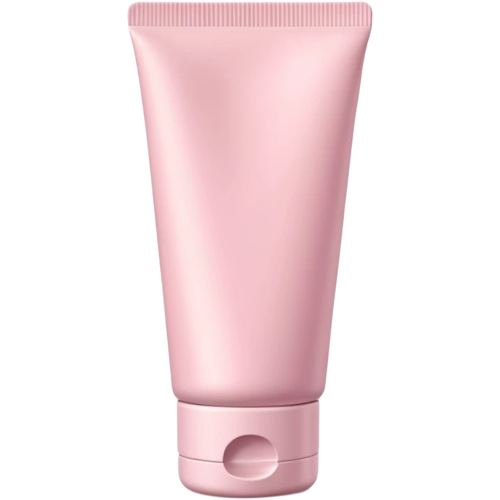 hand cream tube object icon, blank packaging with no text or logo, smooth cosmetic tube, soft pastel color, minimal design, closed cap, 3D cartoon, mobile game icon style, centered, clean background, soft shadow, no watermark emoji