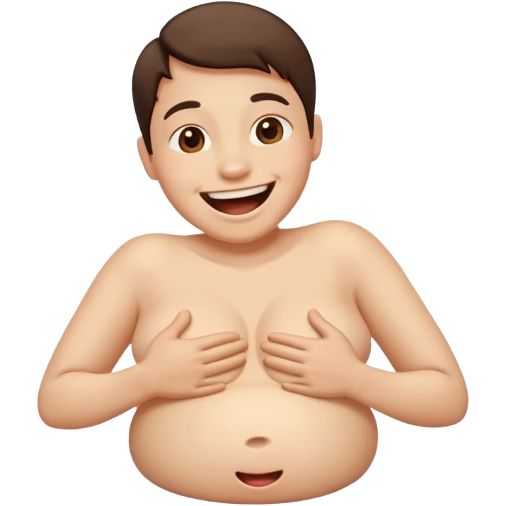 Belly laughing emoji