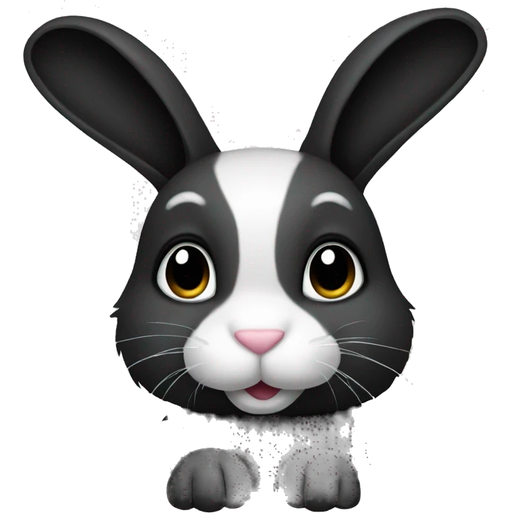 Bunny black emoji