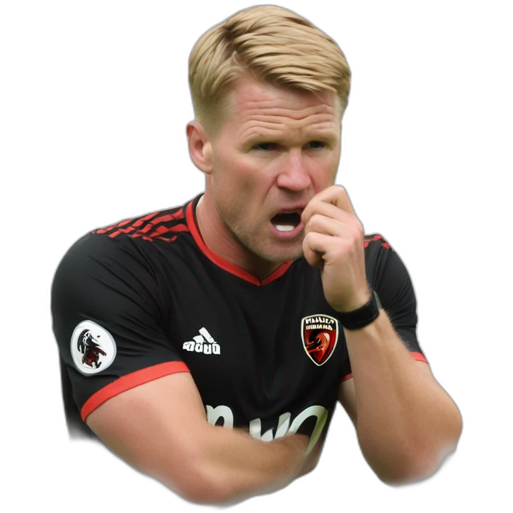 Eddie Howe biting nails emoji