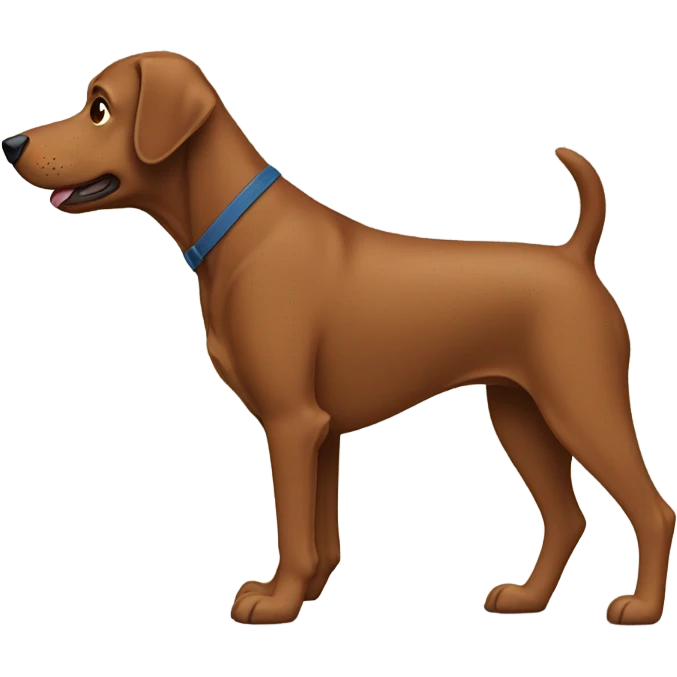 brown dog walking, side view emoji
