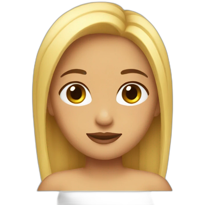 Chica rubia emoji