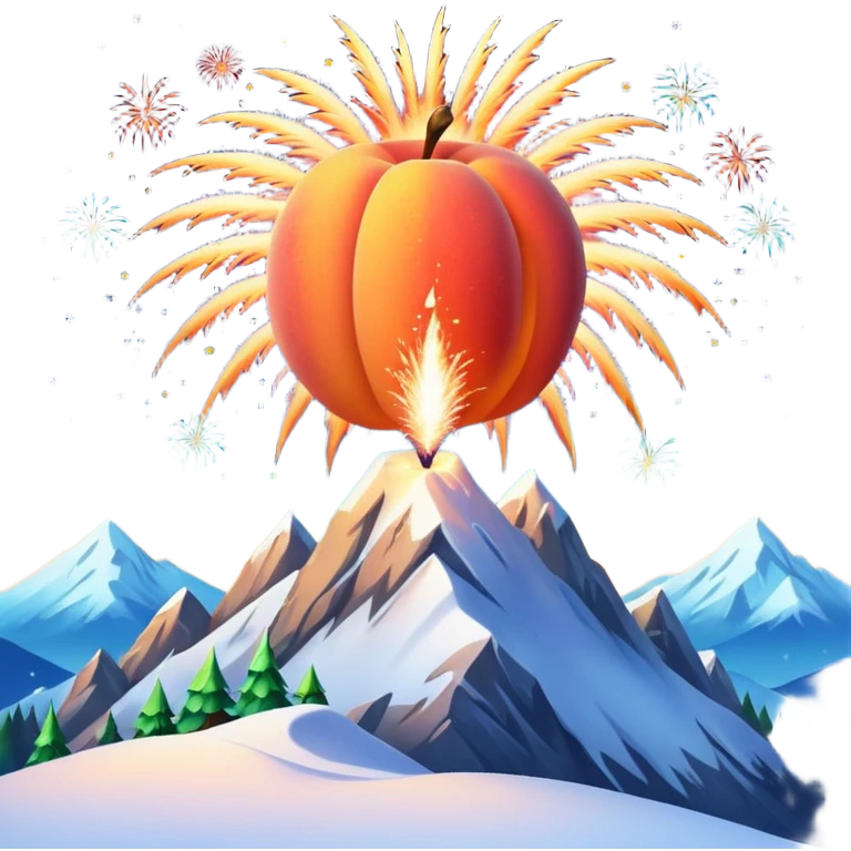 Combine "🍑🏔🧨" emoji