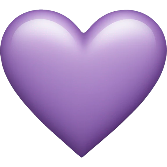 Light purple heart  emoji