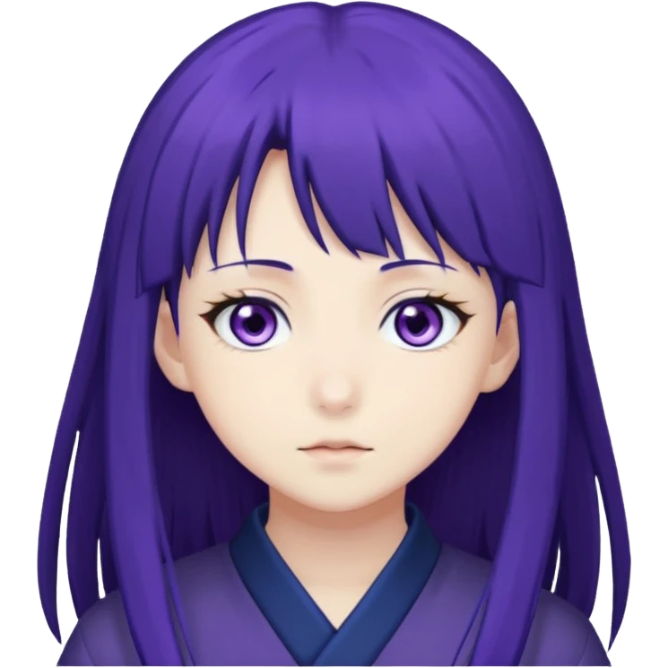 Hinata hyuga from Naruto the anime emoji