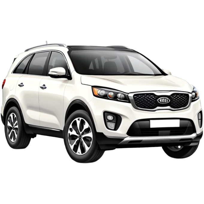 white Kia Sorento SUV car emoji