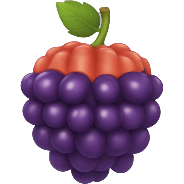 Hazme una granada con forma de uva que tenga la ebilla de una granada explosiva emoji