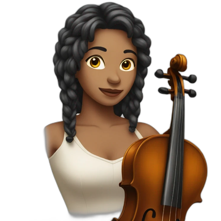 Strings in the woman emoji