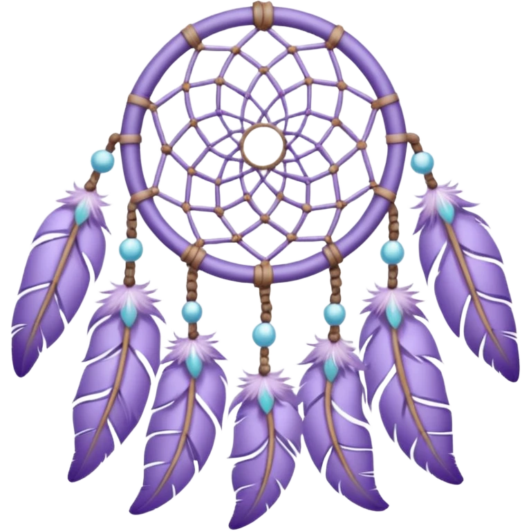 Pastel lavender dreamcatcher aesthetic  emoji