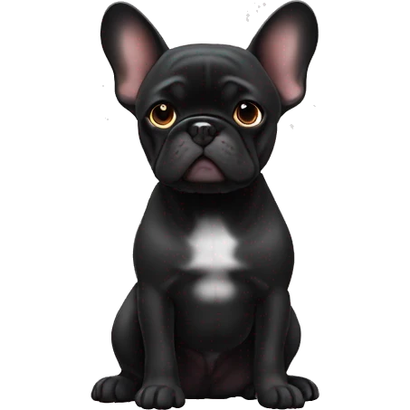 French black bouledogue emoji