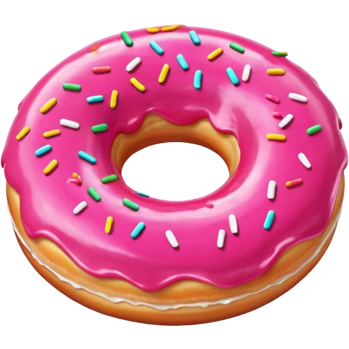 donut rosa liso emoji
